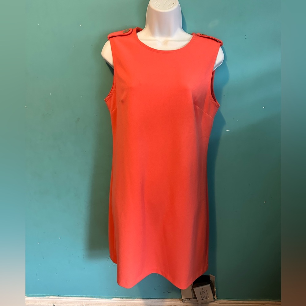 Peach color business/casual dress. Gently used